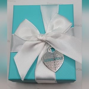Tiffany & Co Large Love Silver Charm Authentic NEW